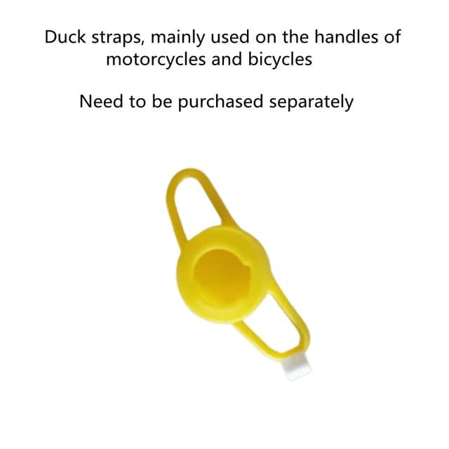 Accessoires de moteur canard jaune avec casque pour vélo sans lumières accessoires de voiture automa