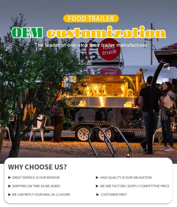 Conteneur barbecue Restaurant Bar restauration rapide Pizza remorque Mobile 20 pieds 40 pieds conten