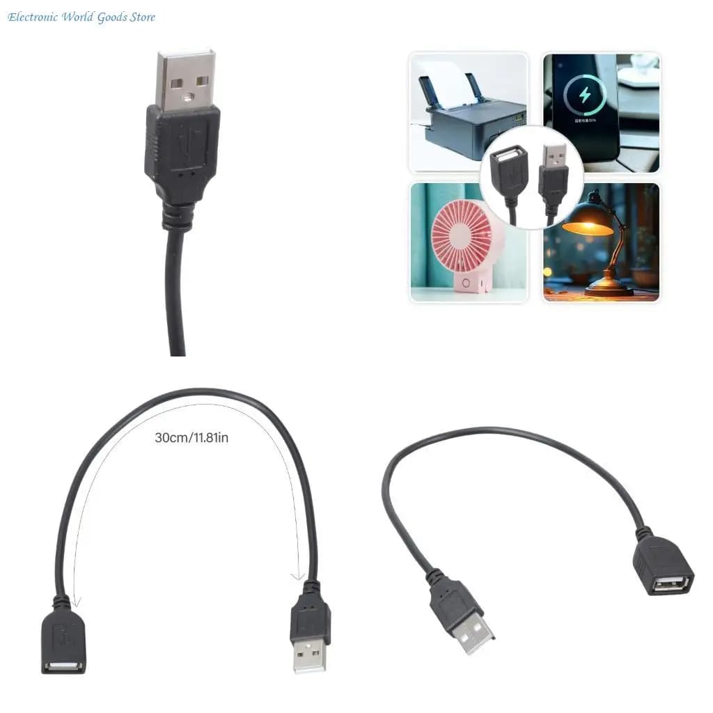 Câble d'extension USB 2.0 Portable A3PD, fil données 480Mbps pour imprimante stockage externe