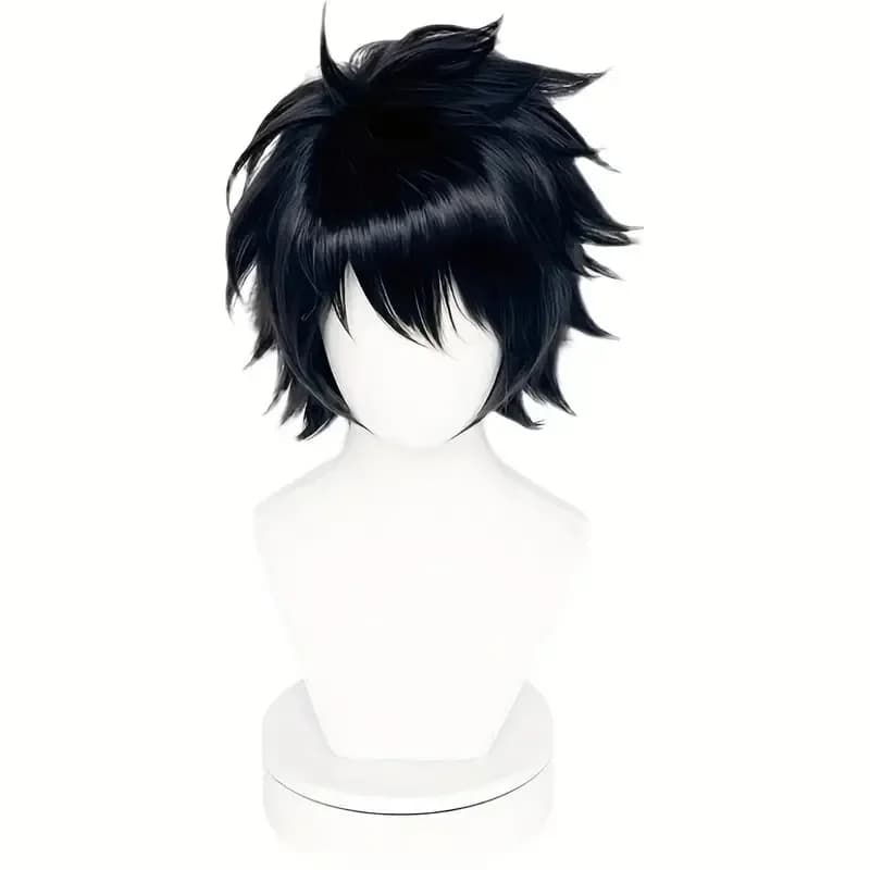 Anime DEATH NOTE détective L rôle perruque fête habiller chapeaux noir réflexe Action cheveux courts
