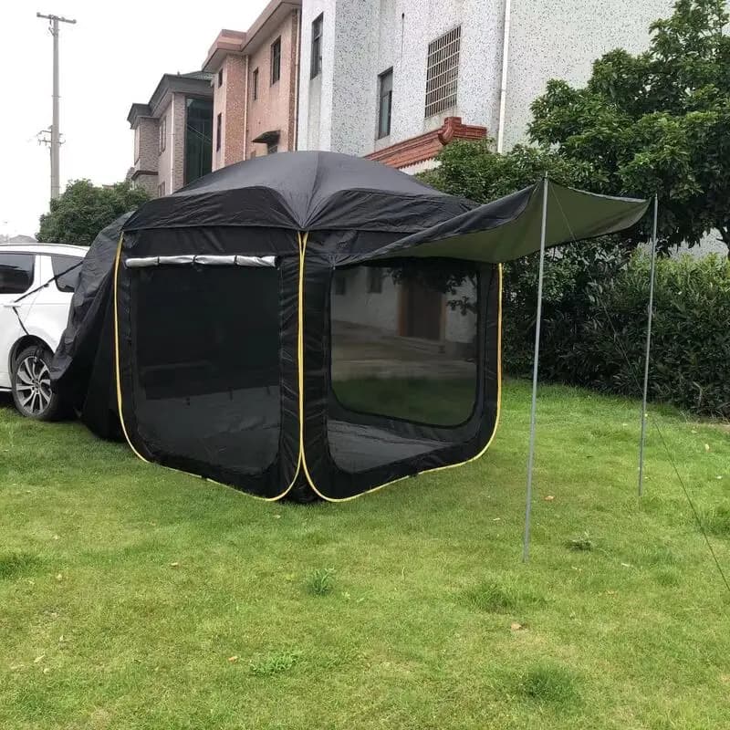 Tente arrière Suv d'extension extérieure pour 5-8 personnes, tente de Camping 190t, coffre monté sur
