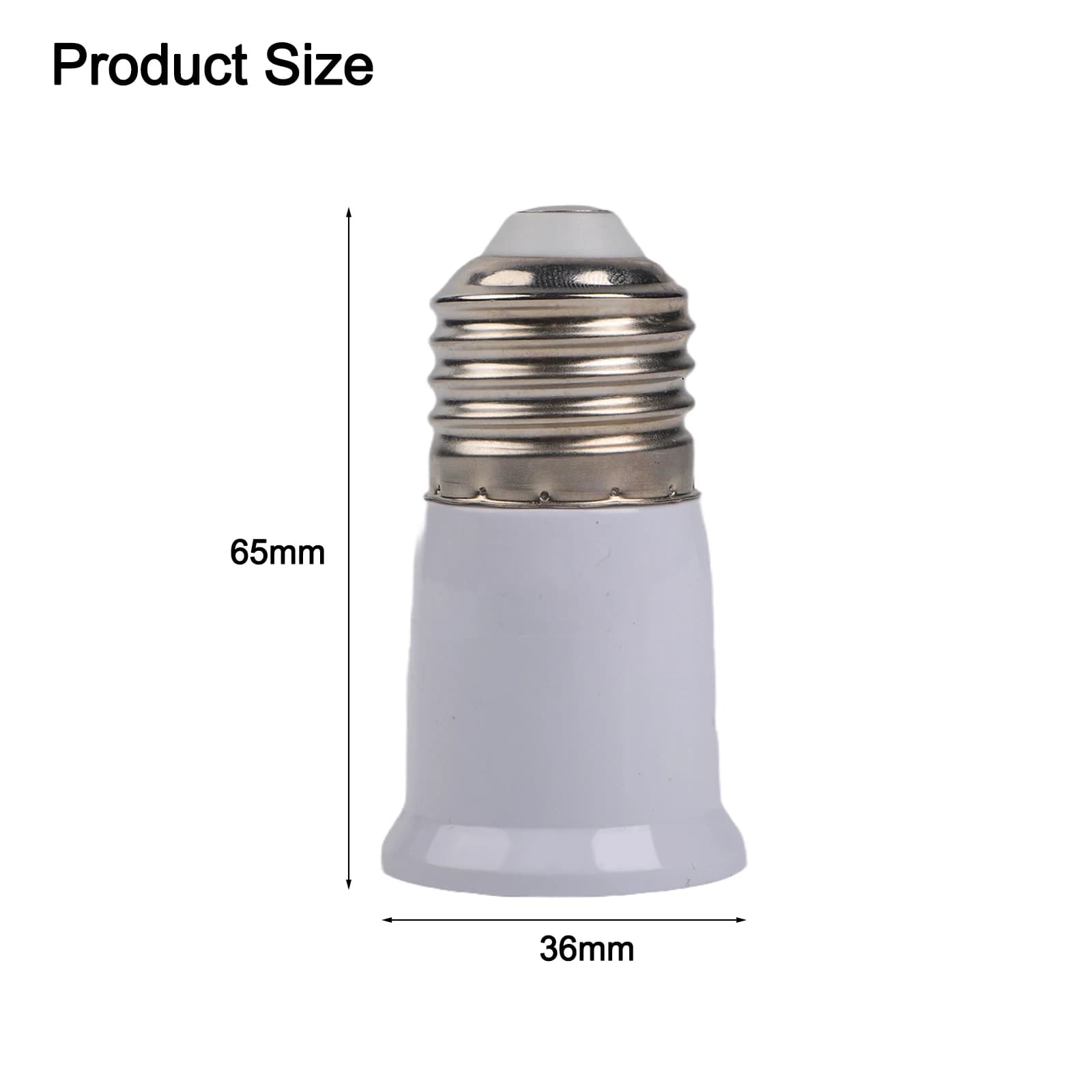 Adaptateur d'extension de douille E27 pour appareils d'éclairage à base de vis E27, y compris les lu