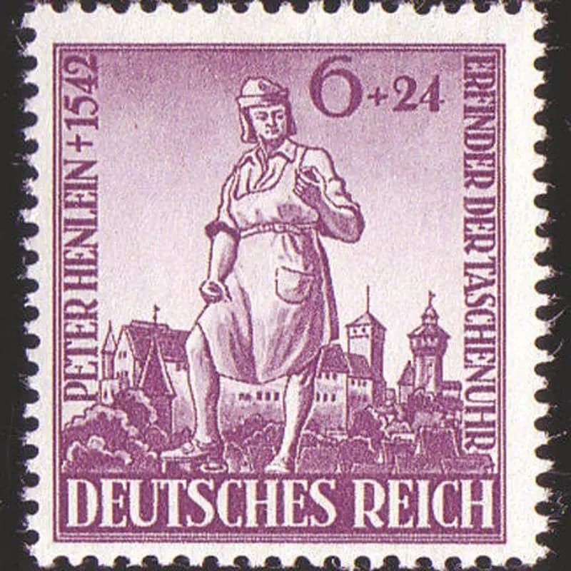 1 pièce/ensemble de timbres-poste allemands neufs de 1942, inventeur de la montre de poche, Heinrich