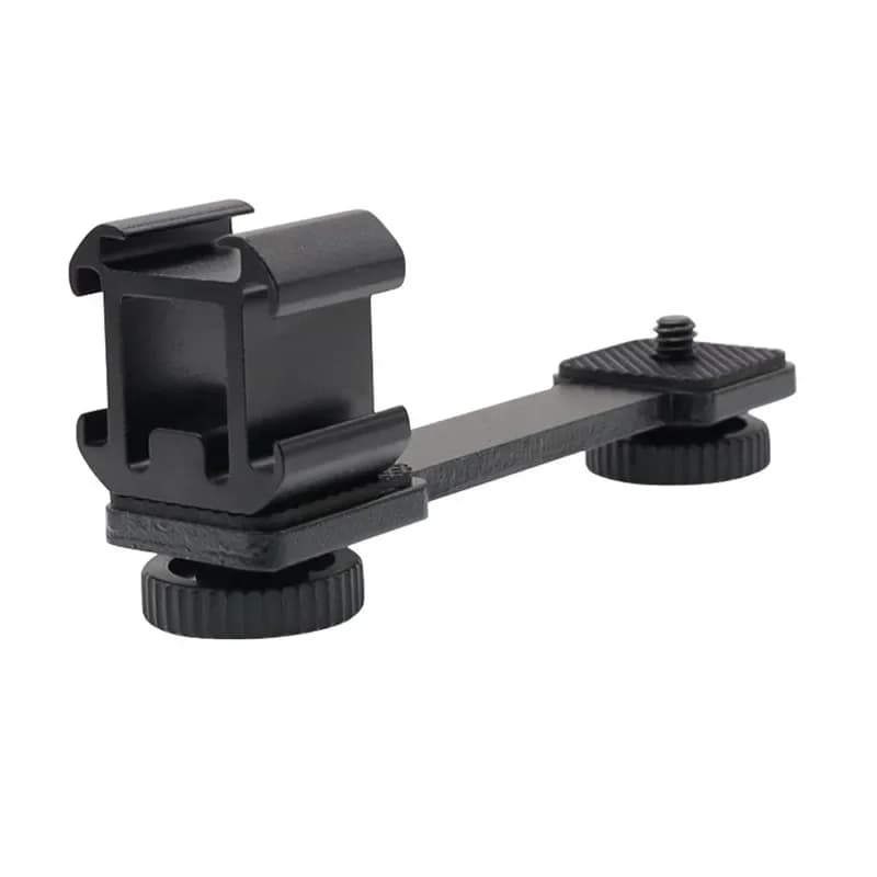 Barre d'extension pour griffe porte-accessoire et support flash pour appareils photo reflex numériqu