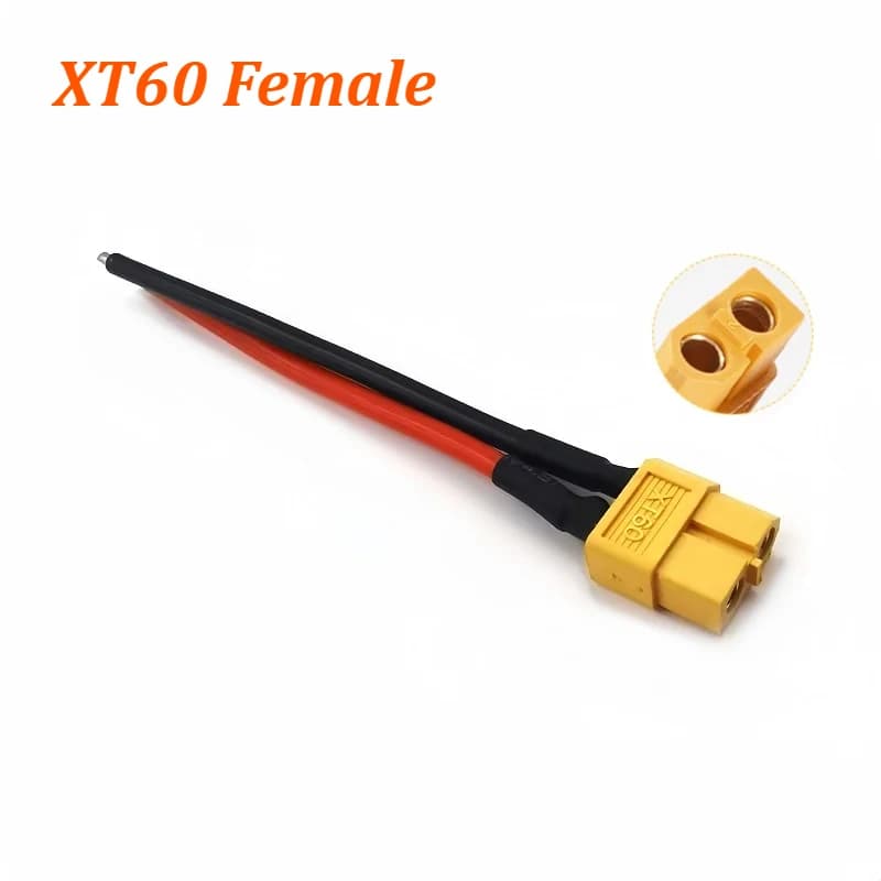 Connecteur de batterie parallèle XT60, fil de Silicone à 3 voies 14awg mâle/femelle, double Extensio