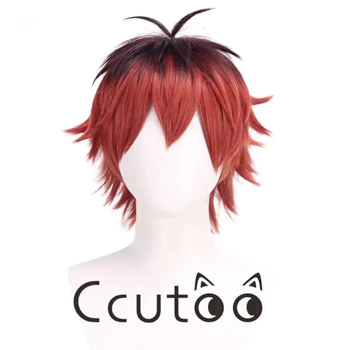 Nouveau Anime Frieren au funéraire Stark Cosplay perruque marron rouge noir court résistant à la cha