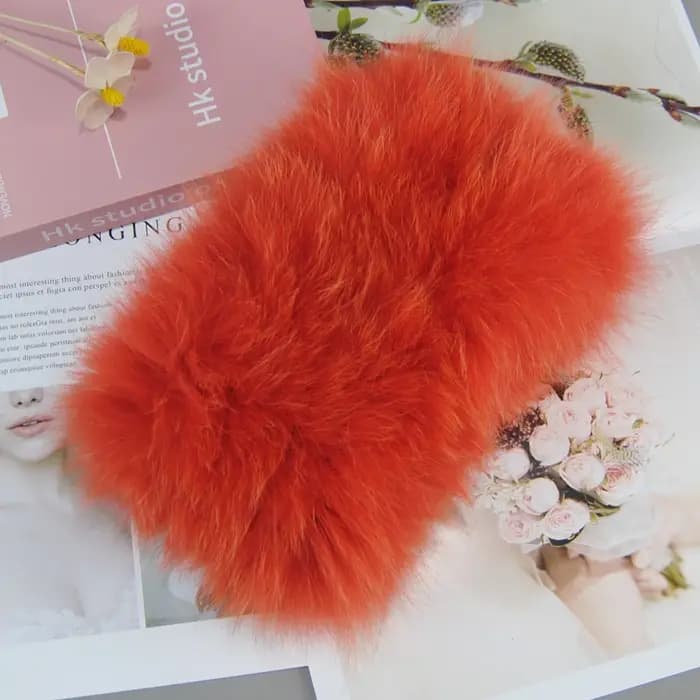 Nouveau femme réel fourrure bandeau moelleux naturel chaud fourrure de renard anneau écharpe bon éla