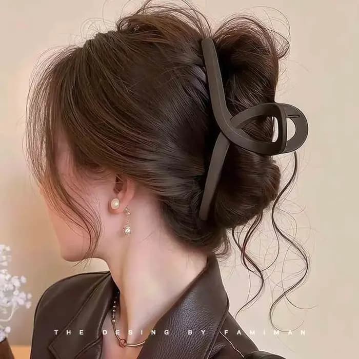 Pince à cheveux pour femmes, grande taille, nouvelle pince requin Premium pour l'arrière de la tête,