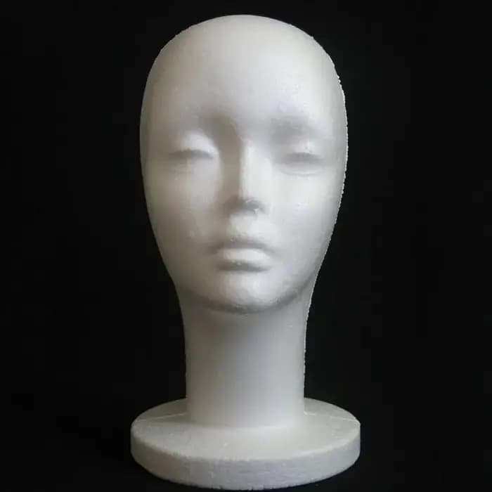Le présentoir de lunettes de perruque en mousse modèle de tête de mannequin peut être utilisé pour l