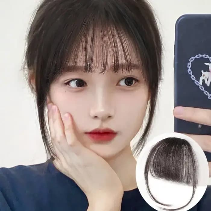Nouveau faux air frange outils de coiffure pince à cheveux Extensions