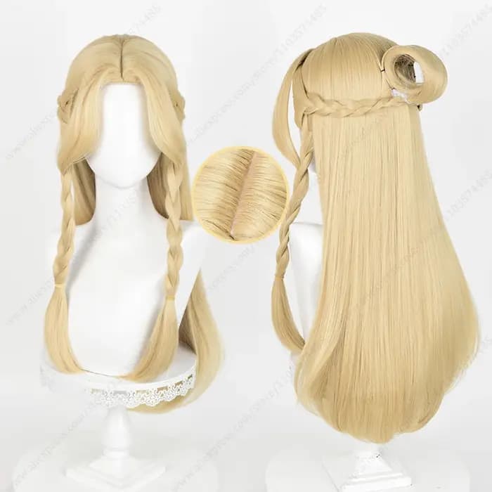 Marcille Donato Cosplay perruque 72 cm de Long Blonde dorée résistant à la chaleur perruques synthét
