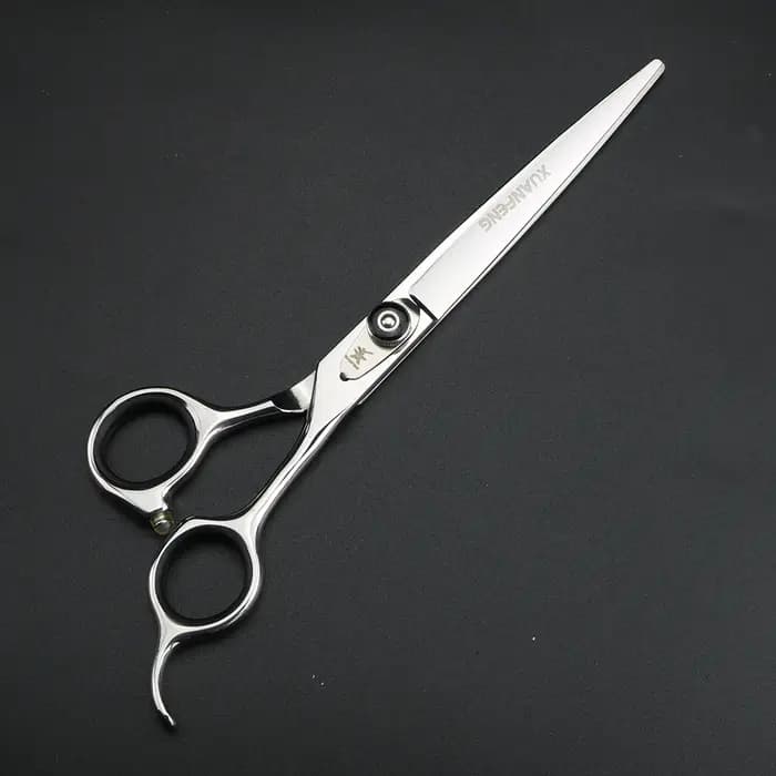 XUANFENG – ciseaux à cheveux de 7 pouces, ciseaux de coupe de barbier en acier 440C avec vis à tensi
