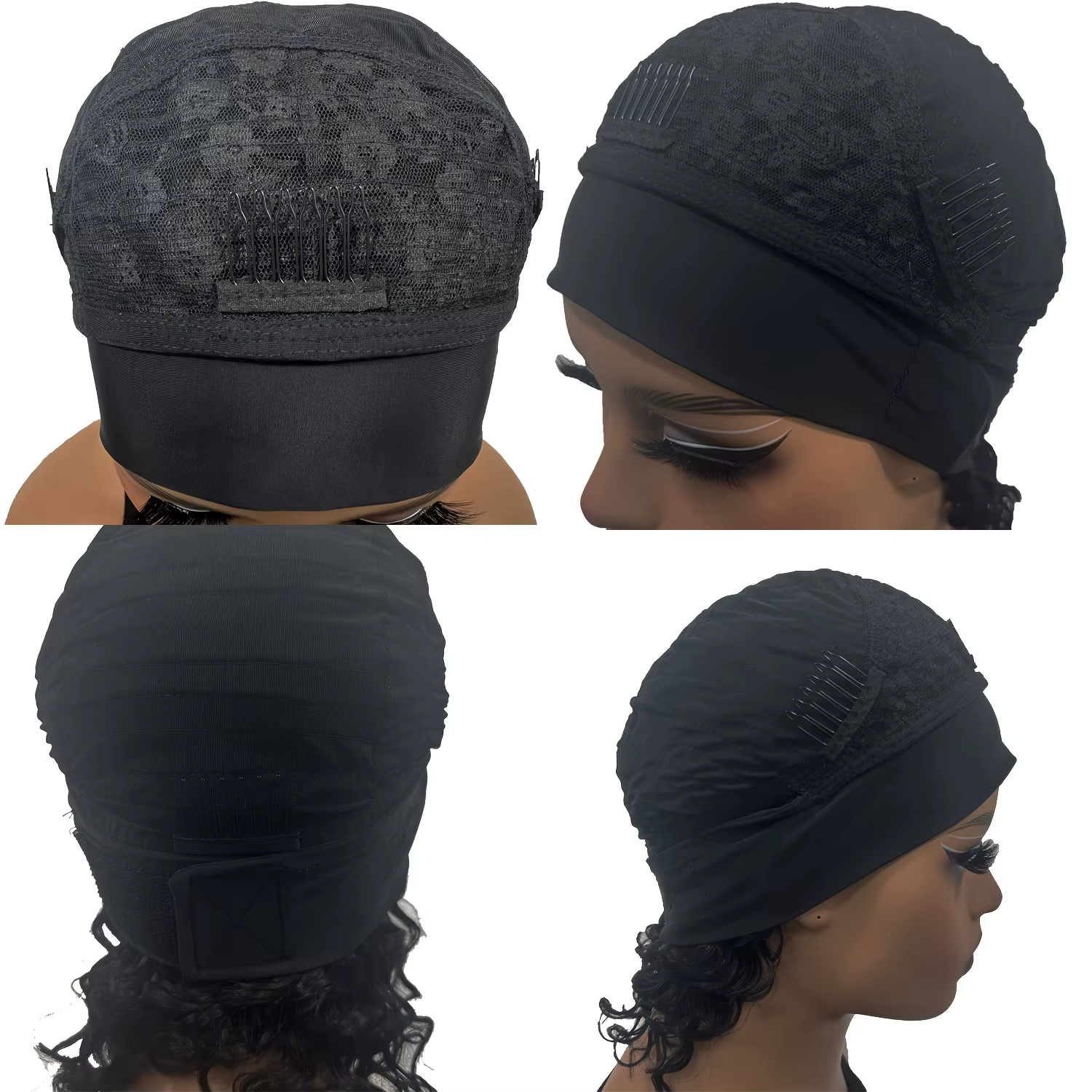 Perruque Bob bouclée en cheveux humains, bandeau ondulé profond, 100% vrais cheveux Bobo, entièremen