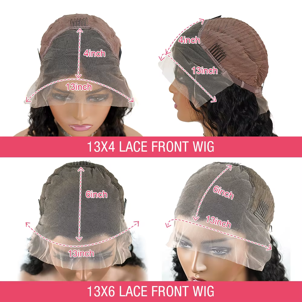 300 densité 13x6 Hd vague profonde frontale perruque 30 34 pouces sans colle perruques 100% cheveux