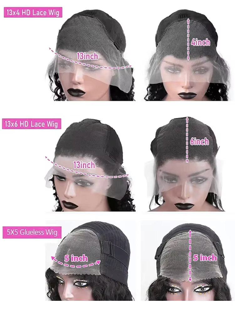 Perruques de cheveux humains lisses de 30 à 36 pouces, perruque frontale en dentelle HD 13x6, perruq