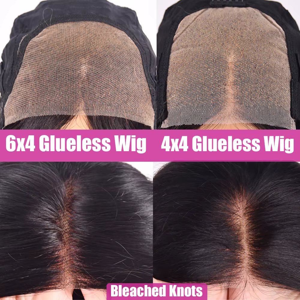 Straight Drawstring Human Hair Wigs Perruques Cheveux Humains Sans Colle 12A Perruques Cheveux Humai