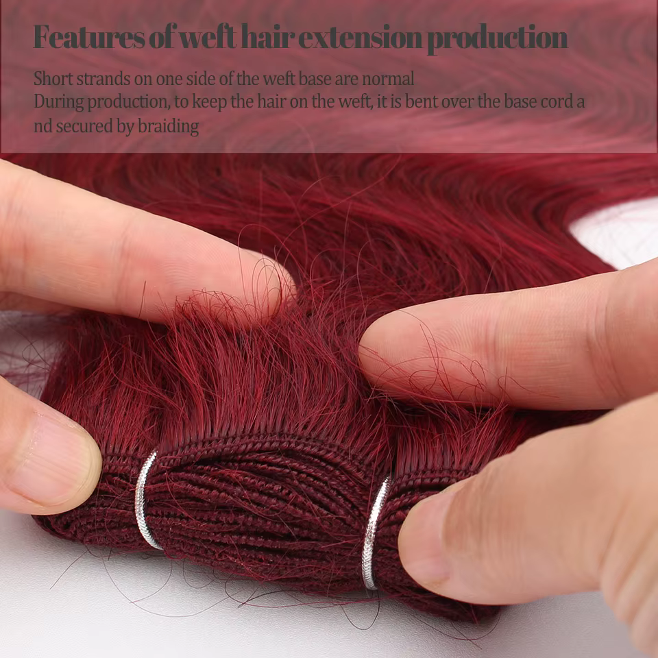 Mèches synthétiques Body Wave colorées 613, Extensions capillaires naturelles blondes Piano, queue d