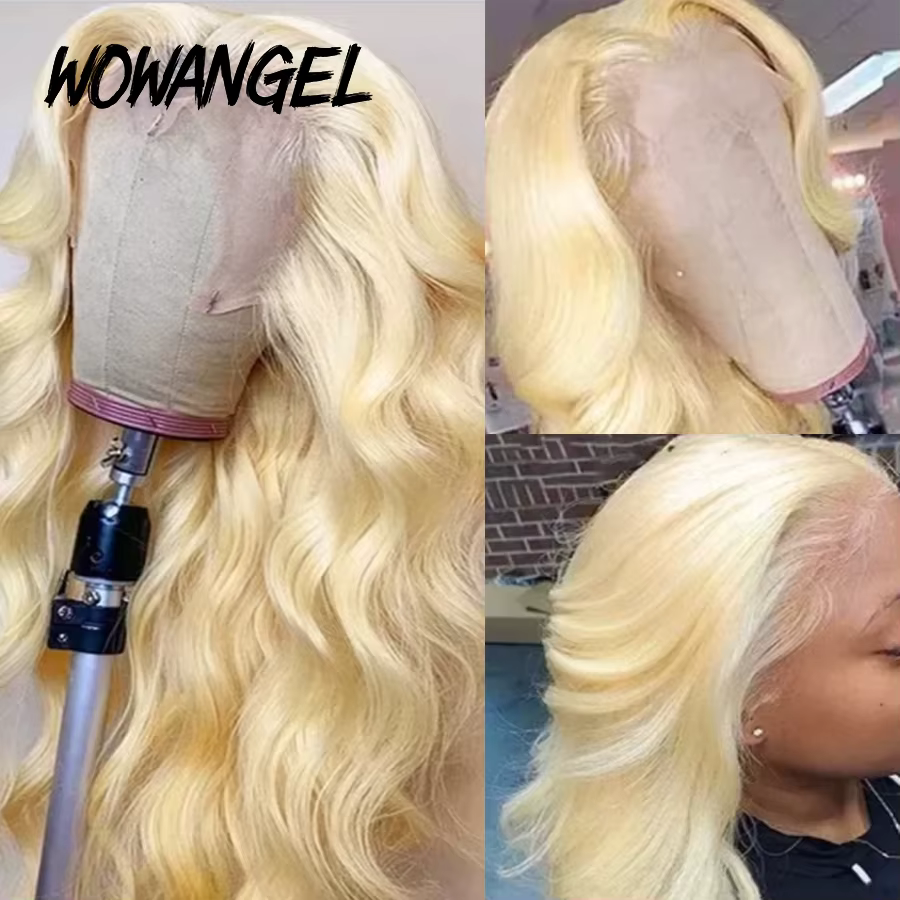 Perruque Lace Frontal Wig sans colle naturelle, 32 pouces, 250%, 13x6, HD, peau fondue, cuir chevelu