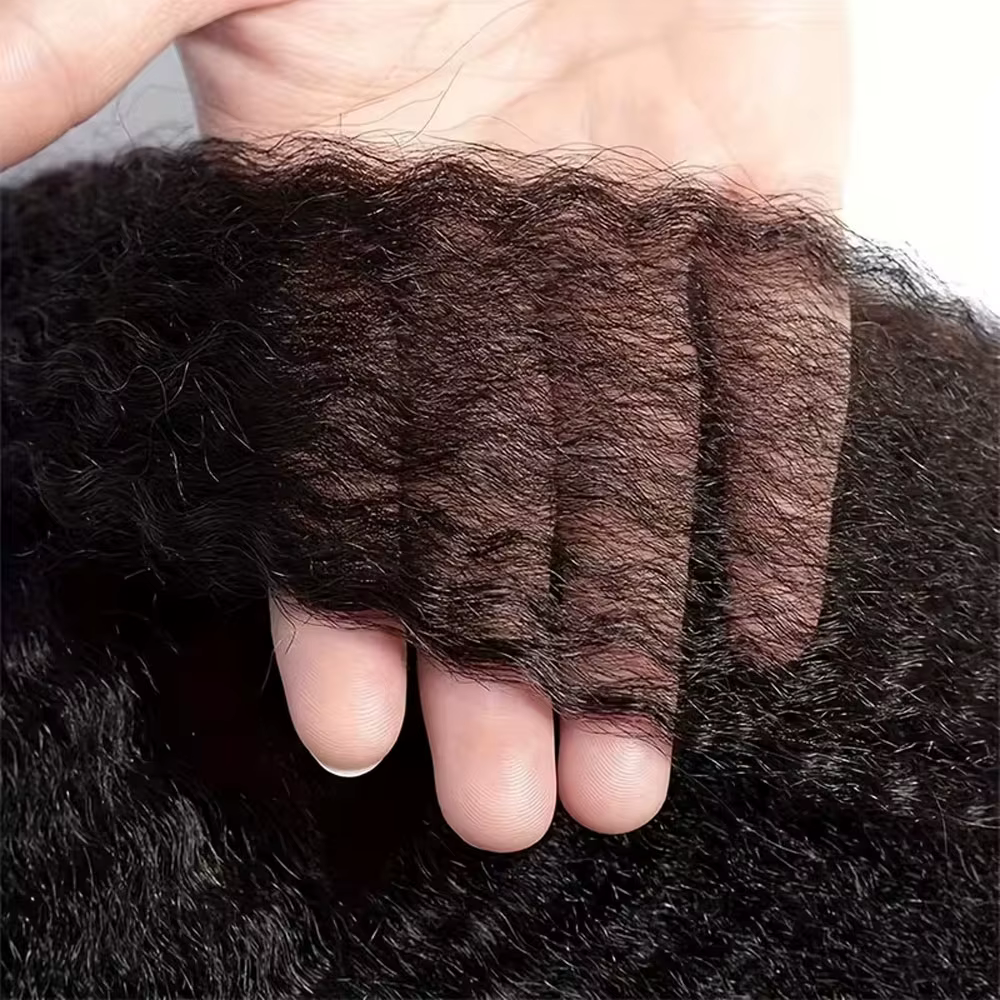 Extensions de cheveux humains lisses et bouclés, couleur naturelle, en cheveux humains brésiliens Re