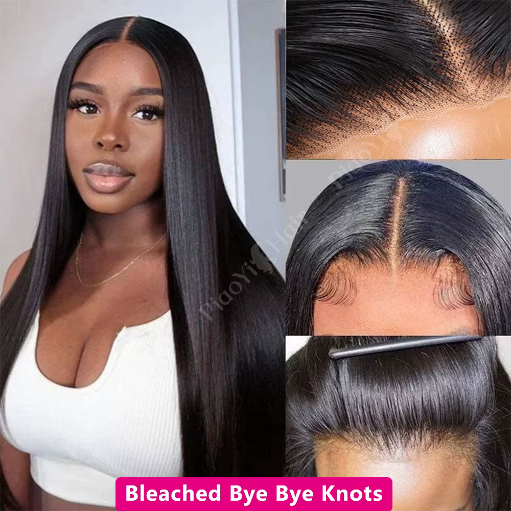 Straight Drawstring Human Hair Wigs Perruques Cheveux Humains Sans Colle 12A Perruques Cheveux Humai