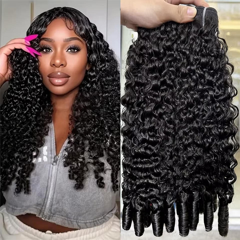 Extensions de cheveux humains bouclés birmans 15A, qualité supérieure, 28 pouces, tissage de cheveux