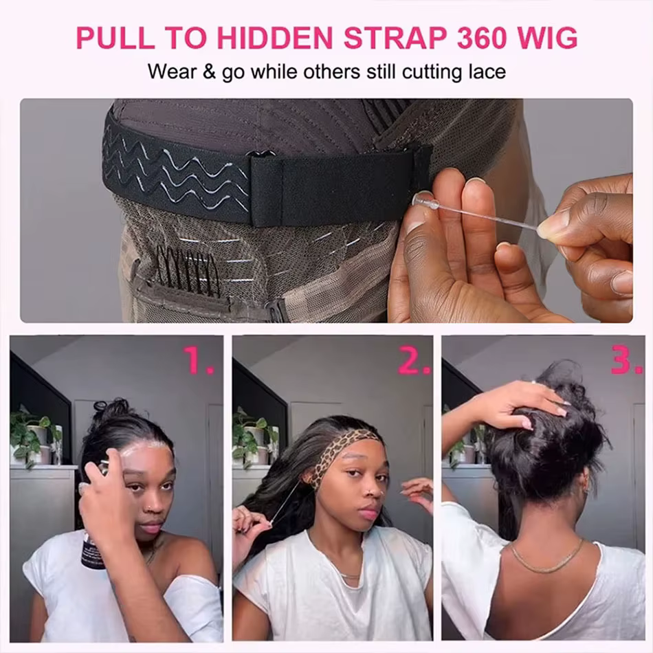 Perruque Full Lace 360 Body Wave, Perruque Lace Front 13x6 en Cheveux Humains, Perruque Frontale HD