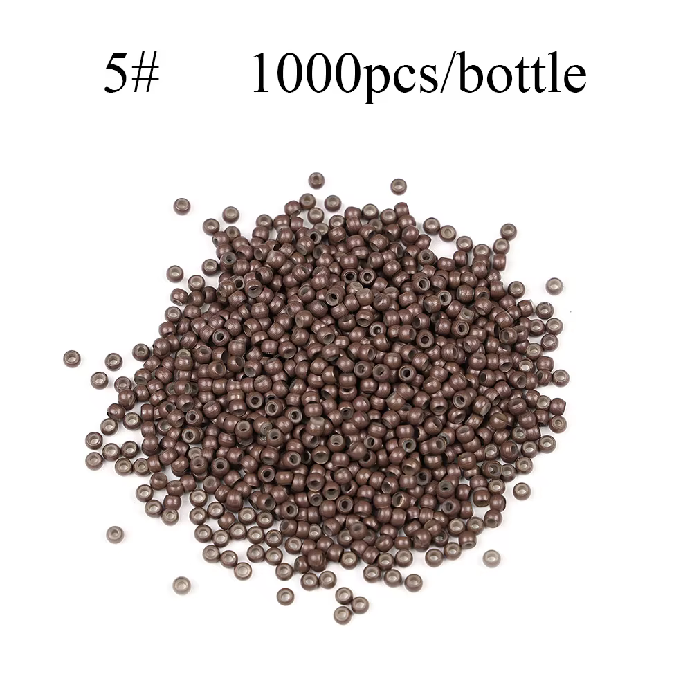1000 pièces/bouteille Nano anneau perles doublées de Silicone perles pour Nano anneau Extensions de 