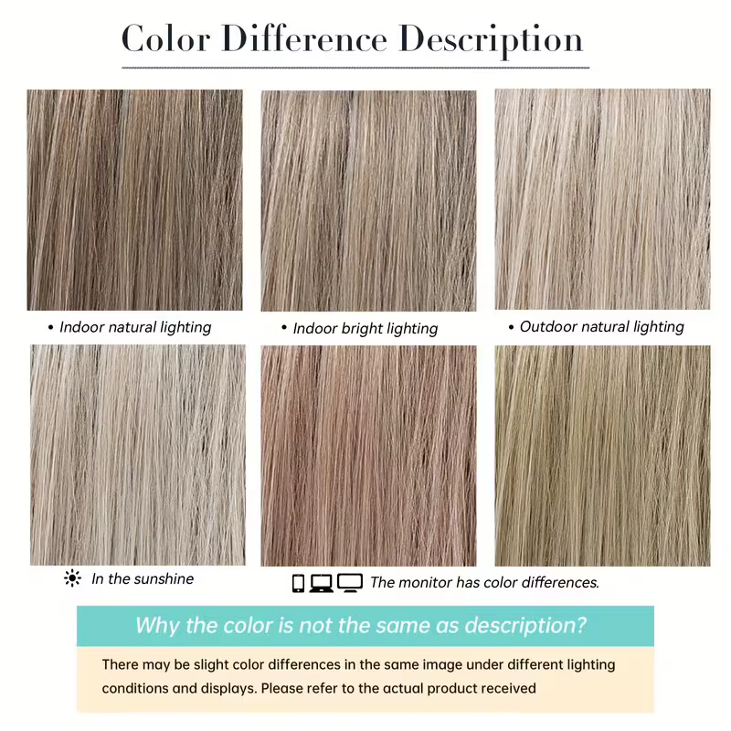 Perruque Lace Front Ombrée Blonde avec Mèches, Perruques Lisses pour Cosplay Lolita, Usage Quotidien