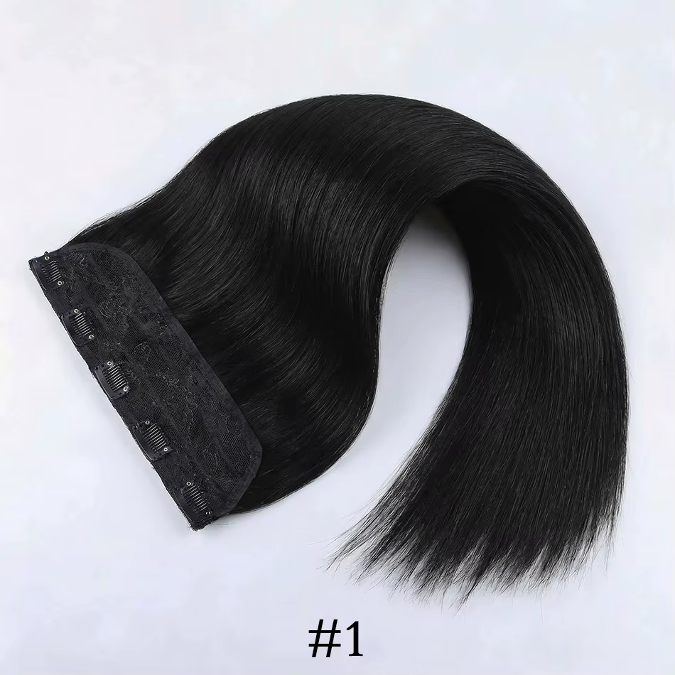 100% Clips brésiliens en une seule pièce Extension de cheveux naturel droit Remy cheveux humains Inv
