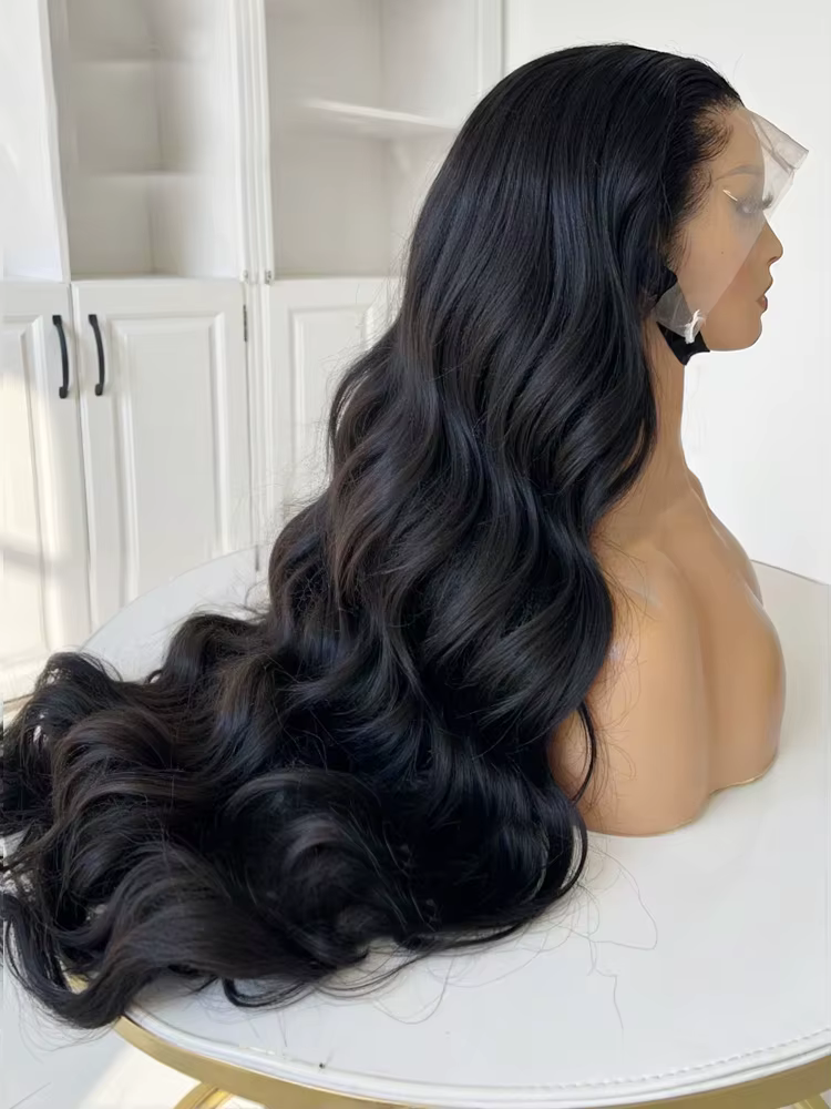 Perruques en cheveux humains ondulés de 30 à 36 pouces, perruque frontale en dentelle HD 13x6, perru