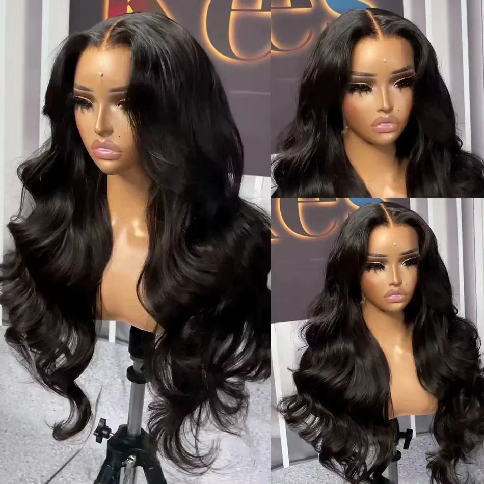 Perruques de cheveux humains Body Wave 13x6 transparentes 100% Lace Front pour femmes, 32 pouces, Pe