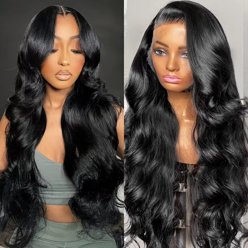 Perruque Lace Front Wig Body Wave Brésilienne Remy, Cheveux Naturels, 13x4 13x6, 100% de Densité, Pr