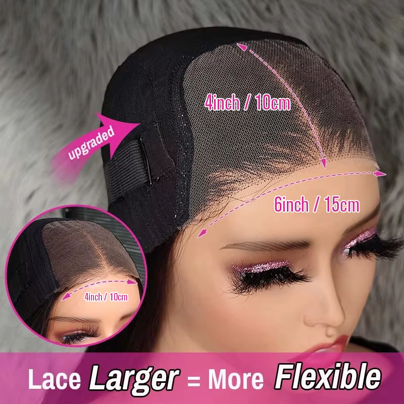 100% cheveux humains vague d'eau Bob perruques bouclés 6x4 HD sans colle perruque cheveux humains pr
