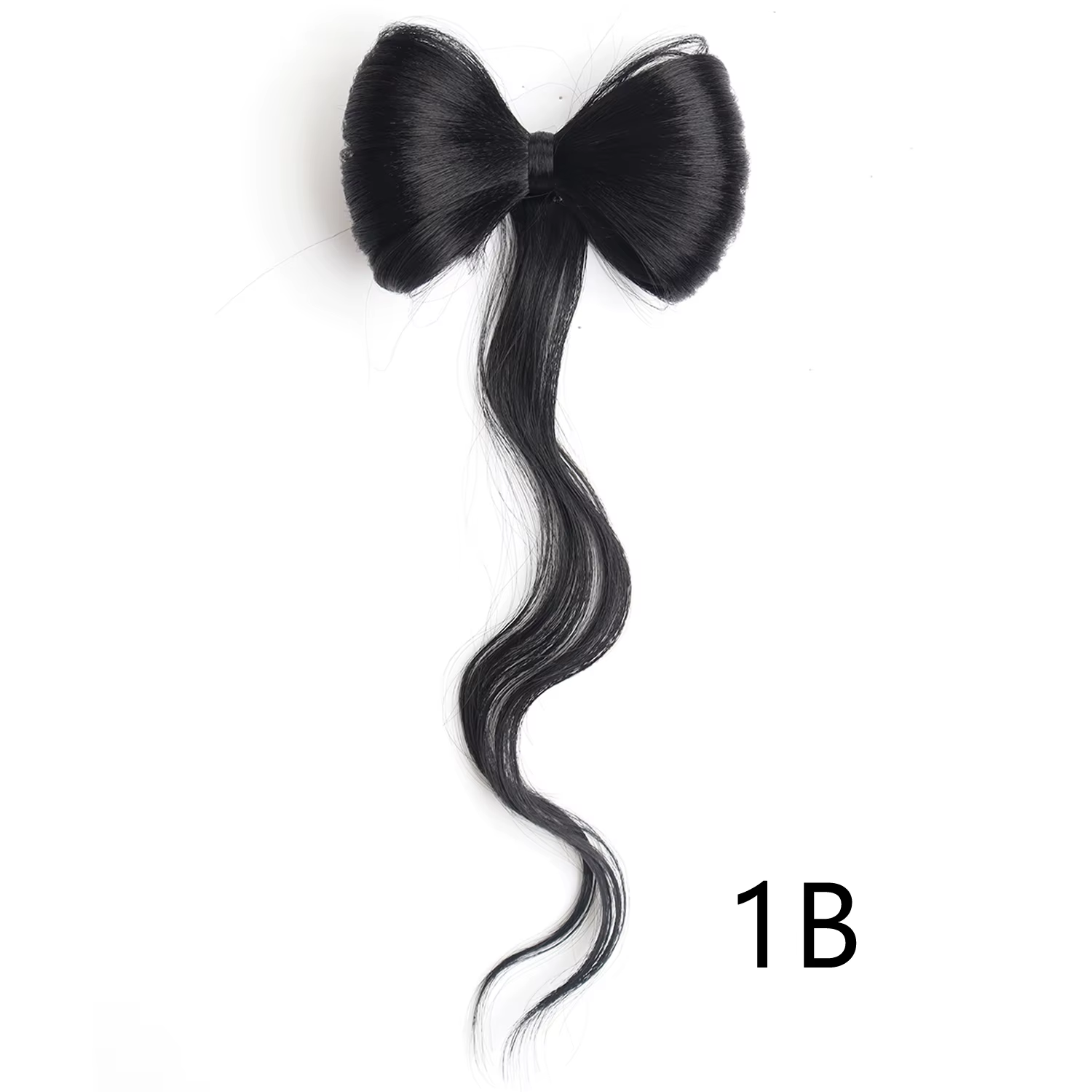 Chignon à nœud papillon, chignon synthétique à clipser, extensions de cheveux élégantes et naturelle