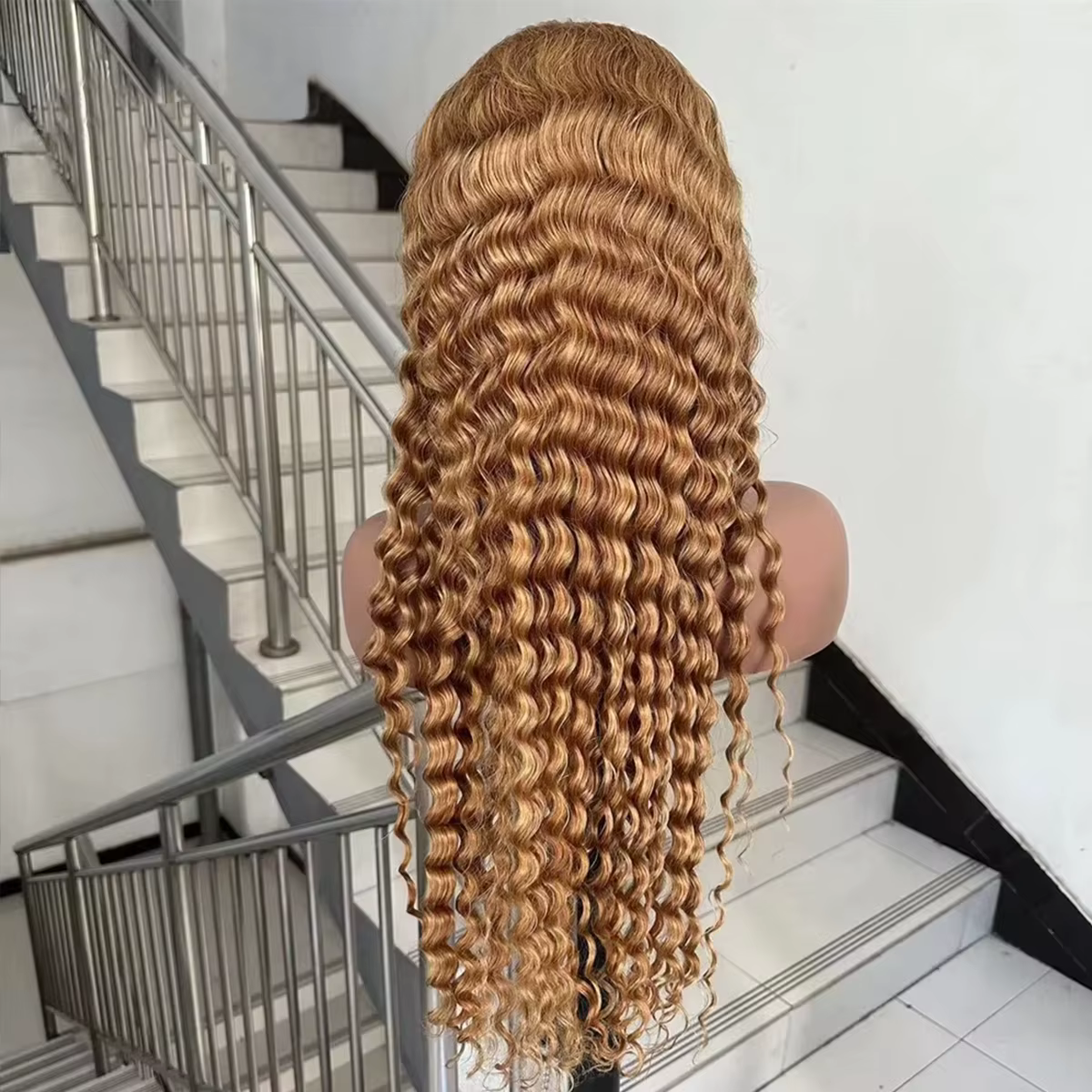 Perruque Lace Front Wig naturelle Remy, cheveux humains, blond miel 200%, 13x4, 13x6, HD, Deep 4x4,