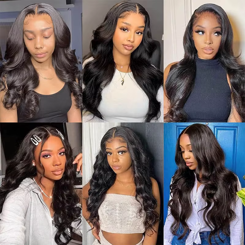 Perruque Lace Front Wig Body Wave Naturelle, Cheveux Humains, 13x6, 13x4, Pre-Plucked, Baby Hair, De