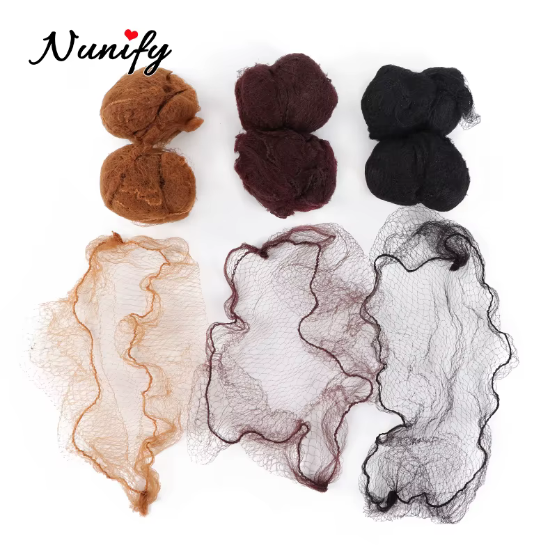 Nunify 5Mm filets à cheveux en Nylon Invisible jetable filet à cheveux Ballet danse Snoods filet chi
