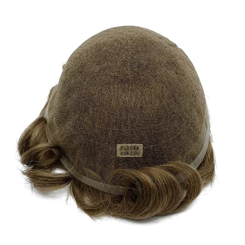 Stock de cheveux dentelle française noeud de blanchiment naissance des cheveux naturelle toupet pour