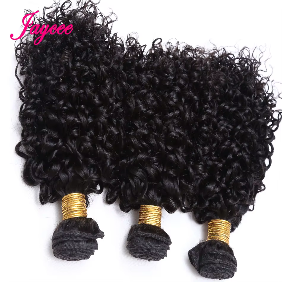 12A Extension de Cheveux bouclés crépus mongols 1/3 paquets traiter tissage de Cheveux humains Tissa