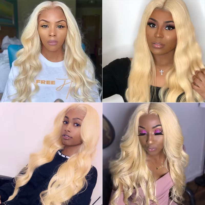 Tissage en Lot Brésilien Naturel Remy Body Wave, Blond 613, Extensions de Cheveux, Offres de 30 32 3