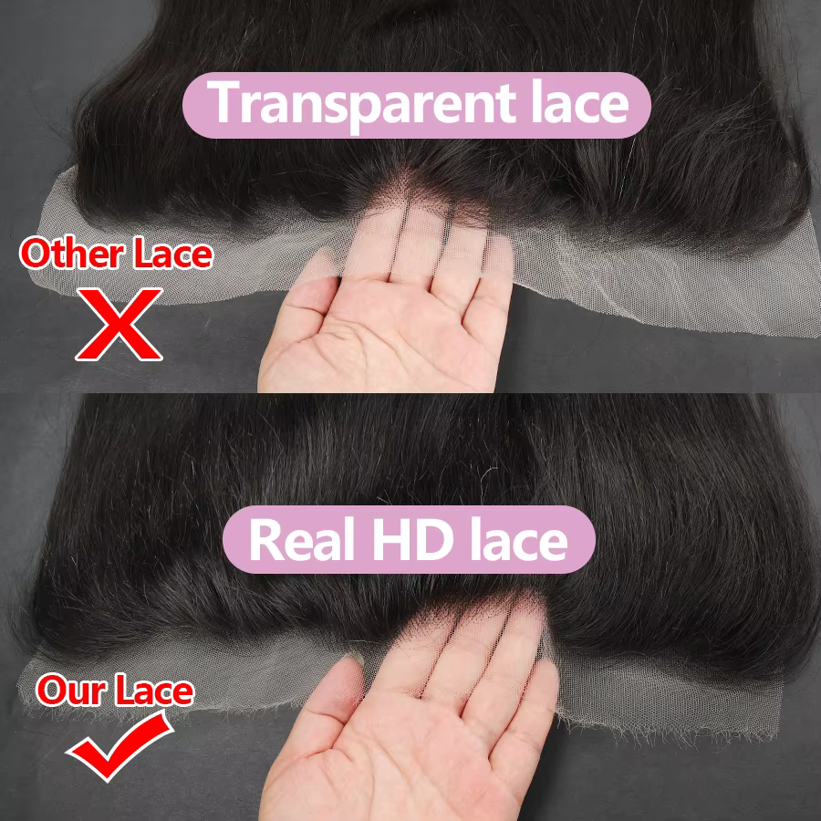 5x 5/6x 6/13x 4/13x6 32 pouces vague de corps paquets de cheveux humains avec HD dentelle frontale b