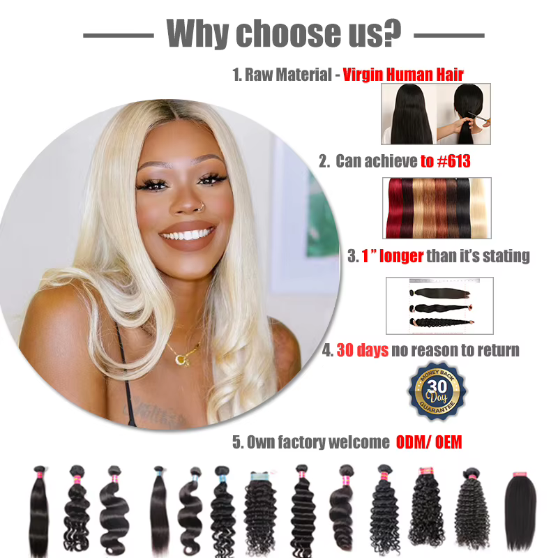 Ali Queen cheveux péruvien droit brut vierge cheveux humains paquets 8 "-28" couleur naturelle 3/4 p
