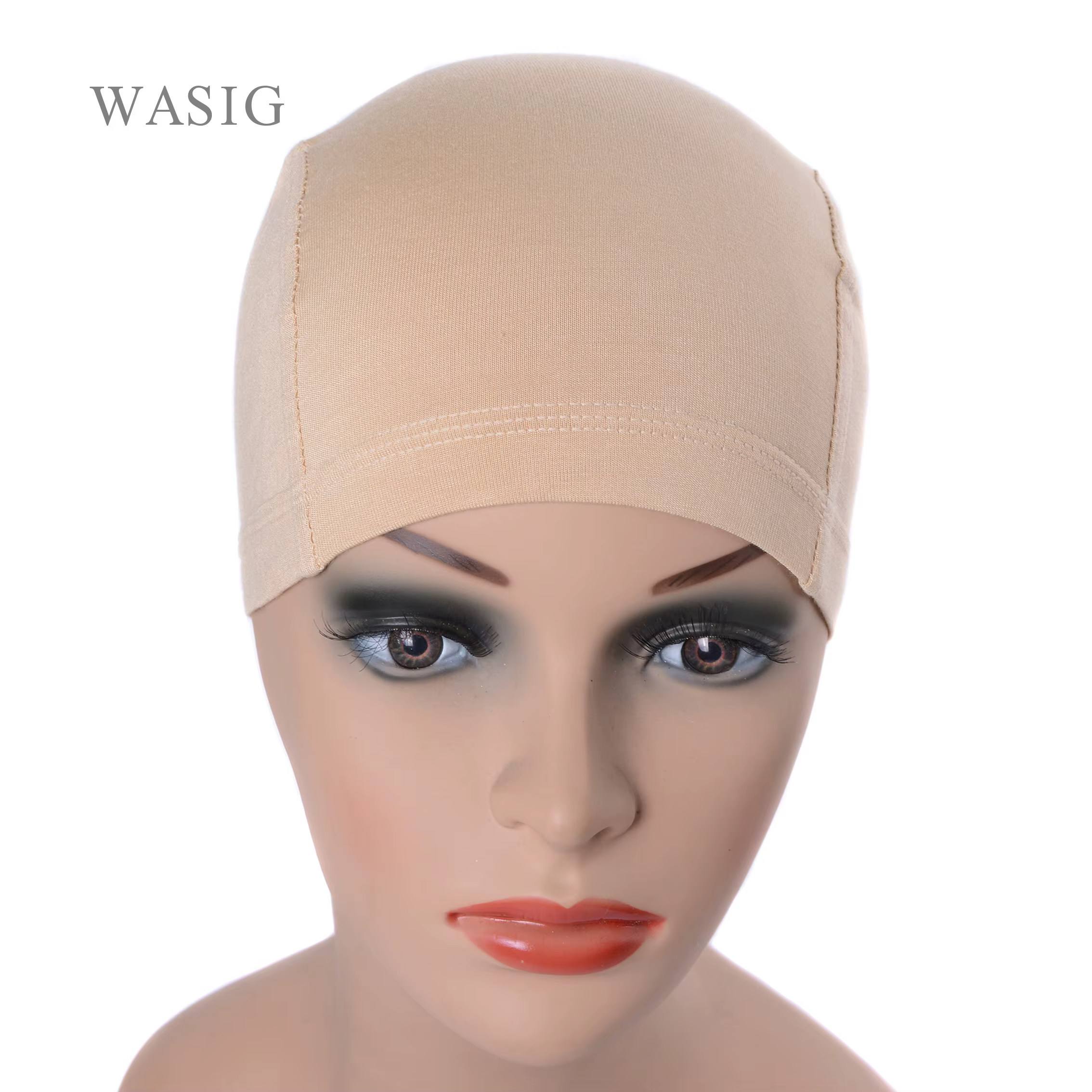 Bonnet de perruque en Fiber de bambou pour femmes, confortable et élastique, à porter sous les perru