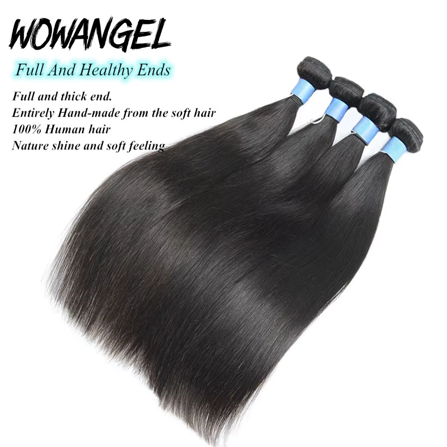 Wow Angel droit 28 30 pouces Remy brésilien cheveux humains paquets 100% cheveux soyeux 3/4 pièces E