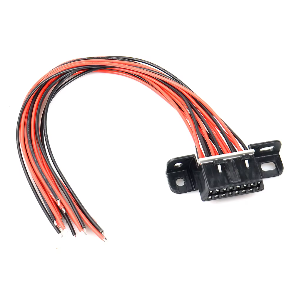 Câble d'extension coudé OBD2 mâle vers double femelle avec 16 broches disponibles pour connecté 1 en
