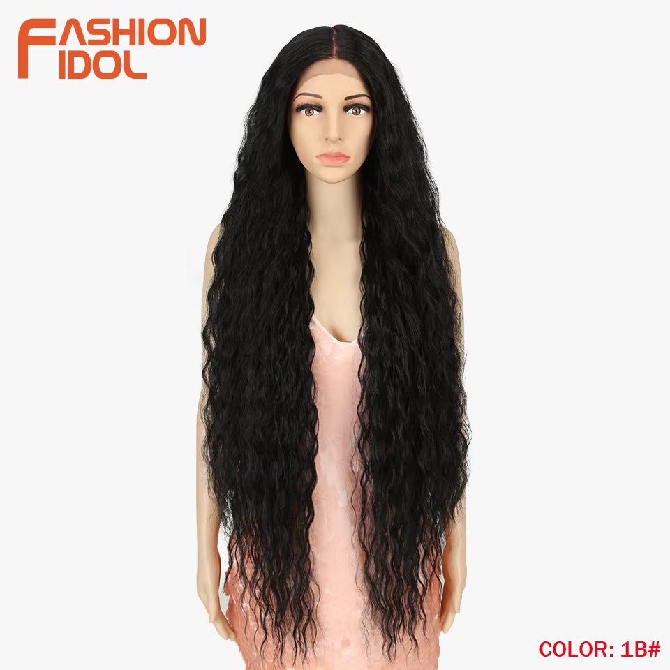 Perruques synthétiques Cosplay vague lâche cheveux avant de lacet perruques pour femmes Ombre brun v