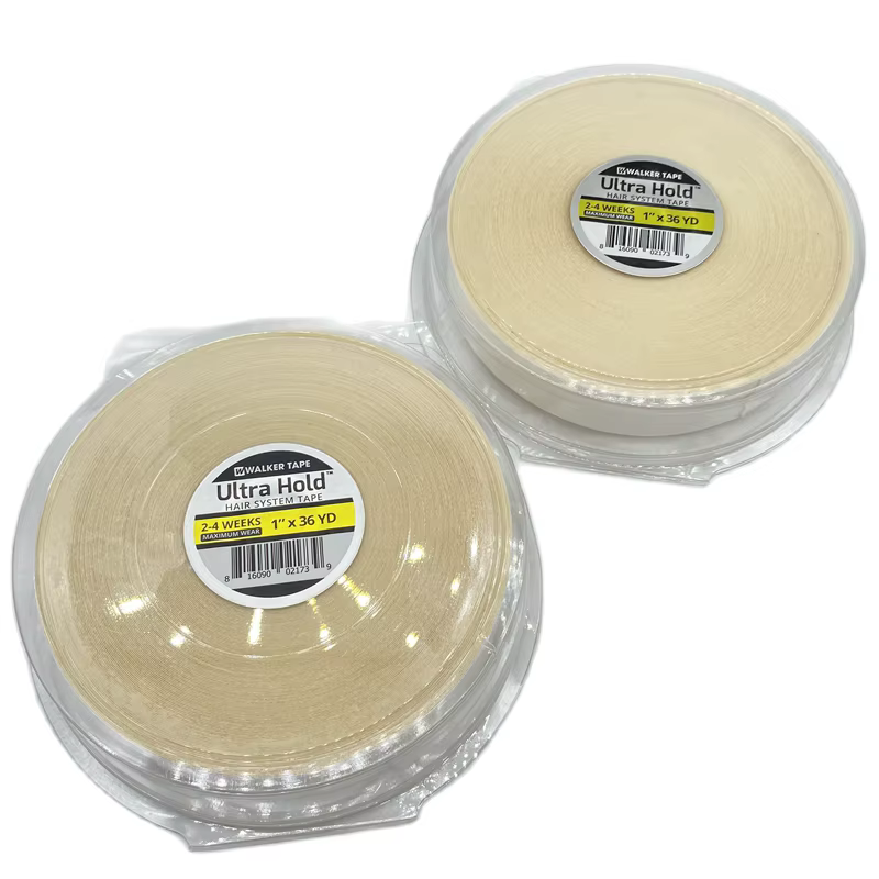 Ruban de toupet double face, bande avant en dentelle, bande ultra résistante, blanc, original, 1 rou