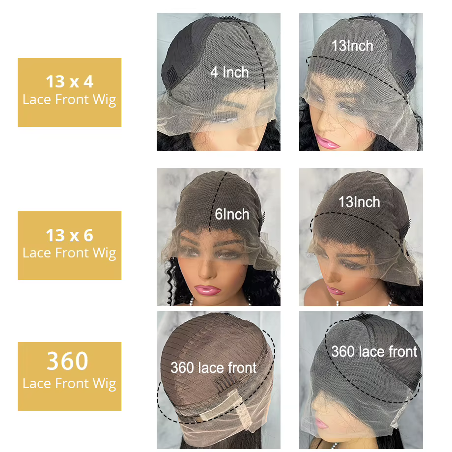 Wulala-Perruque Brésilienne Ondulée avec Filet de Fixation Frontale en Dentelle, Accessoire Capillai