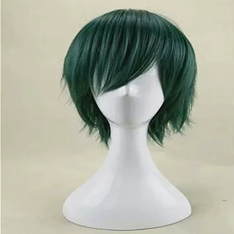 HAIRJOY – perruque de Cosplay synthétique courte et lisse, vert menthe