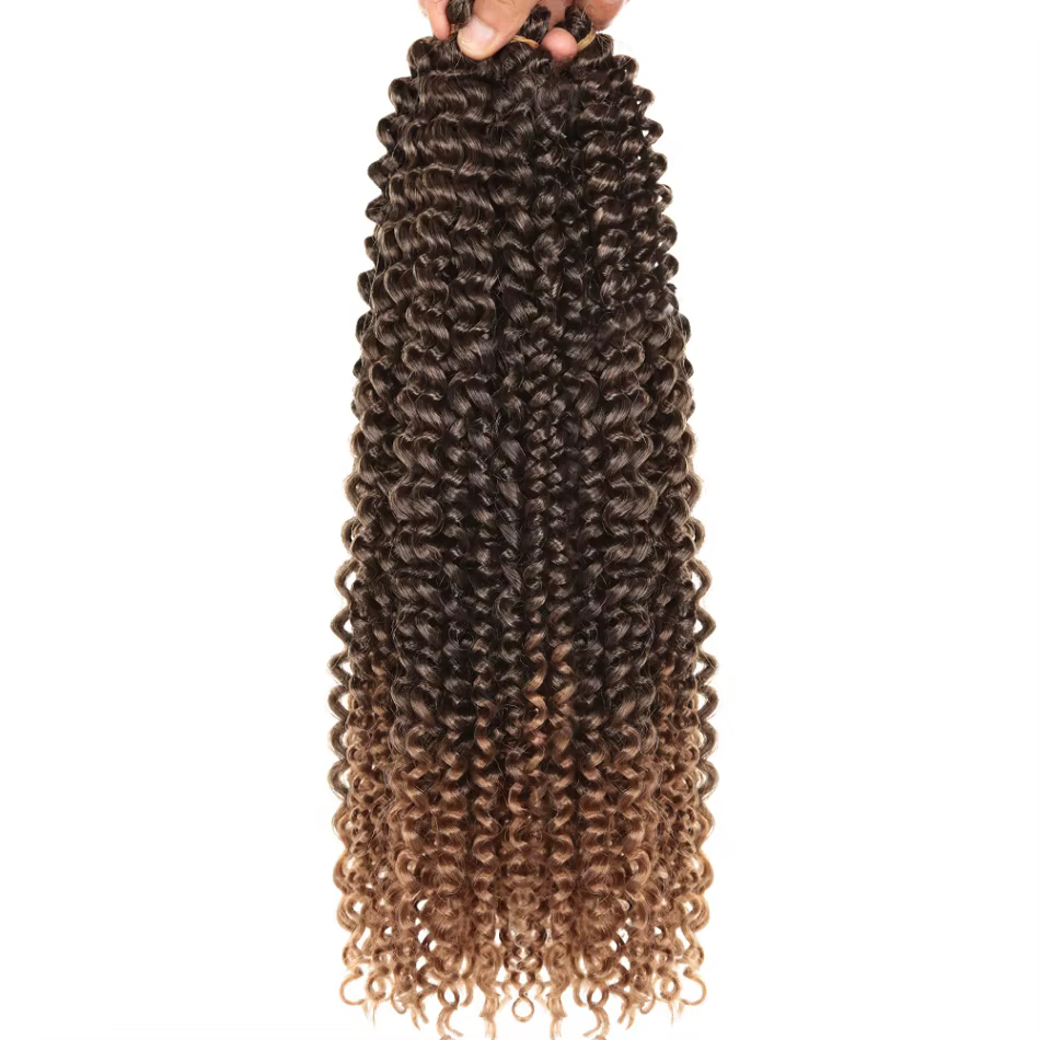 Extensions capillaires synthétiques longues au Crochet, tresses ondulées, style bohémien, torsadées 